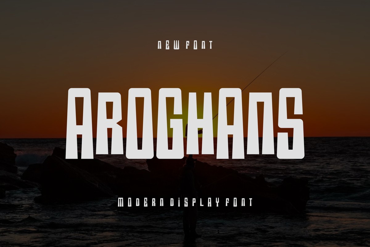 Пример шрифта Aroghans Regular