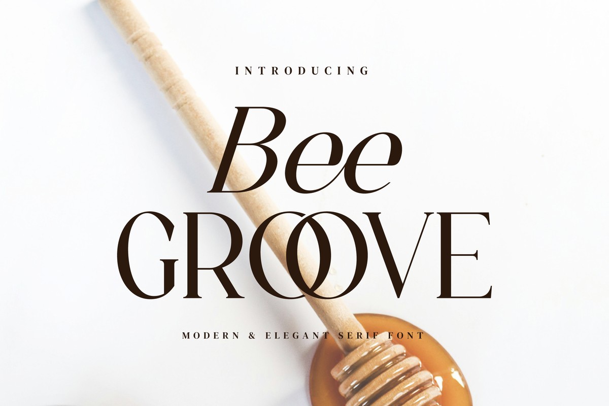 Пример шрифта Bee Groove Regular
