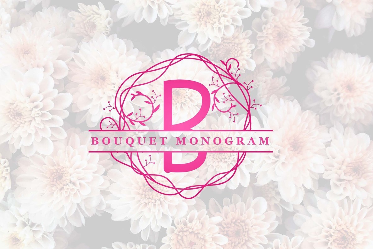Пример шрифта Bouquet Monogram Regular