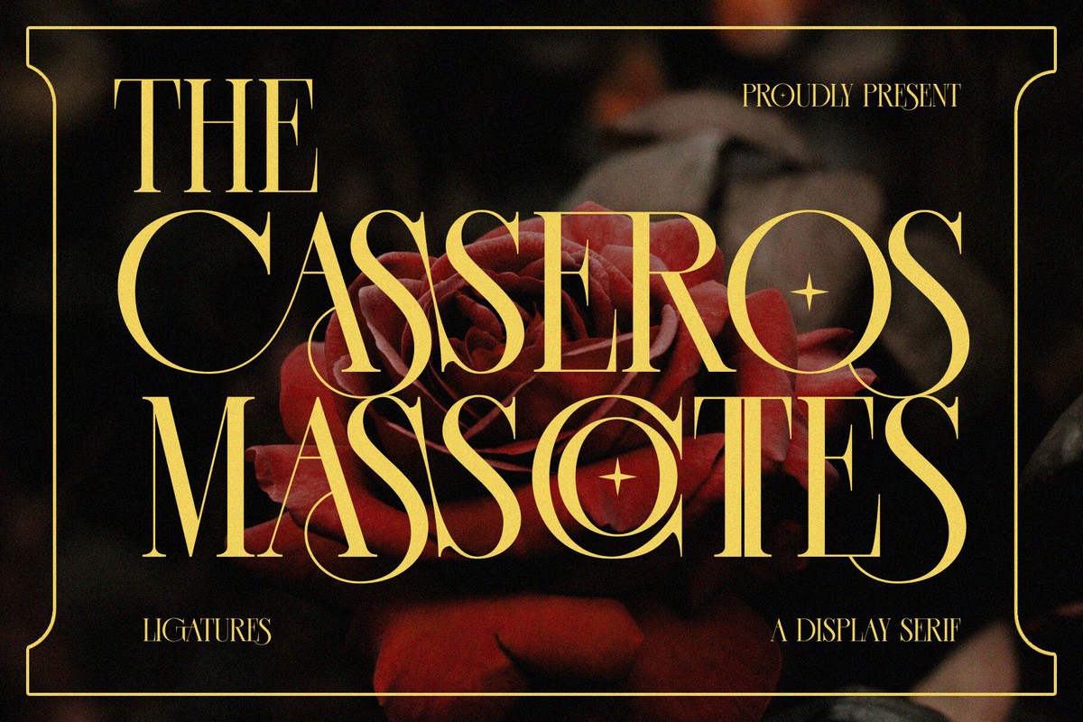 Пример шрифта Casseros Masscottes Regular