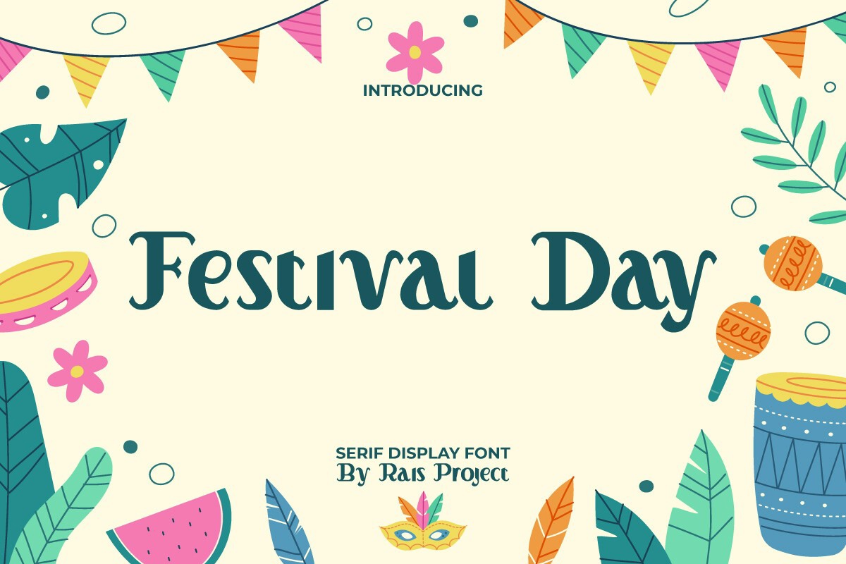 Пример шрифта Festival Day Regular