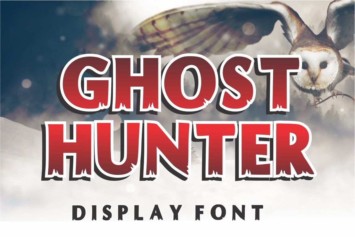 Пример шрифта Ghost Hunter Regular
