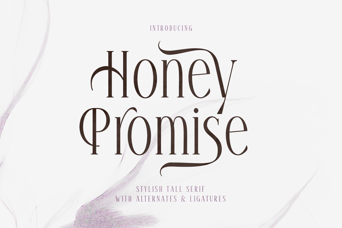 Пример шрифта Honey Promise Regular