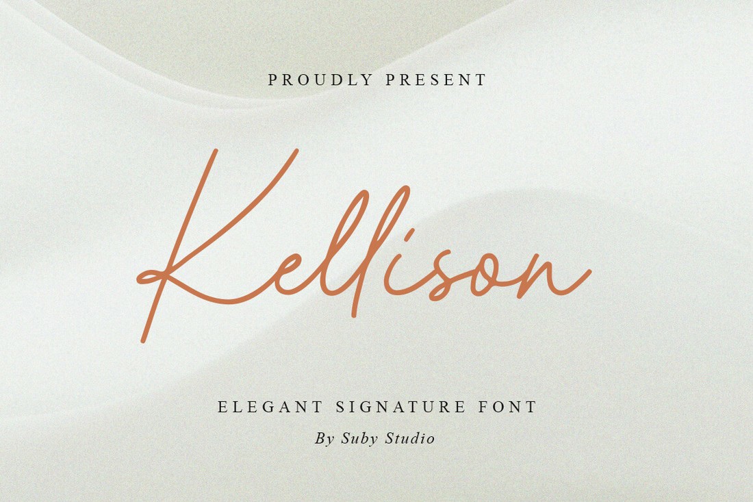 Пример шрифта Kellison Regular
