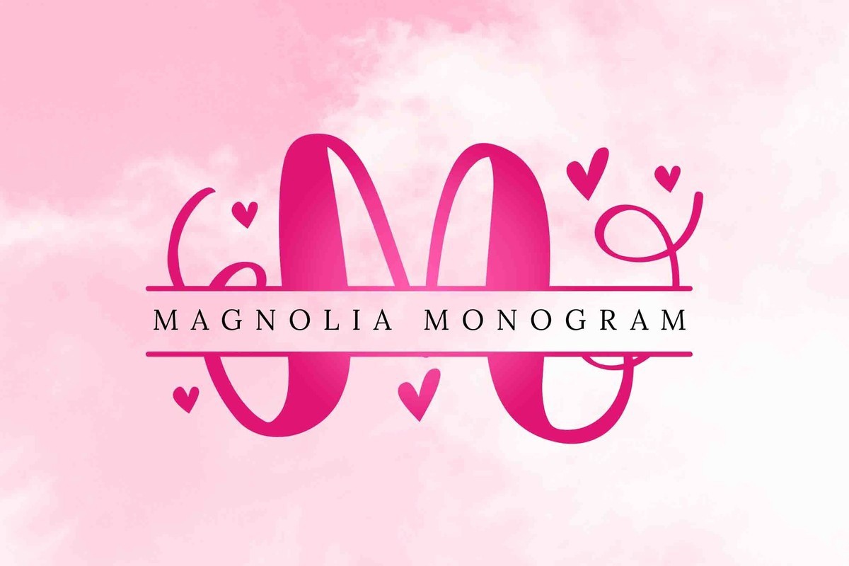 Пример шрифта Magnolia Monogram Regular