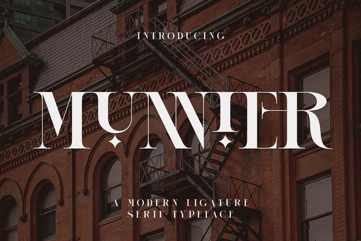 Пример шрифта Munnier Regular