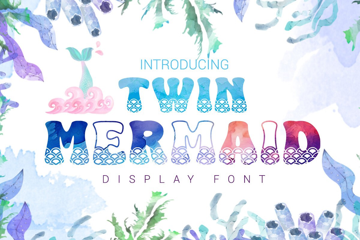 Пример шрифта Twin Mermaid Regular