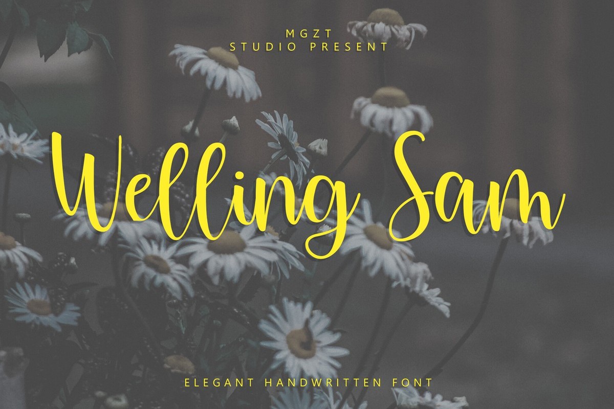 Пример шрифта Welling Sam Regular