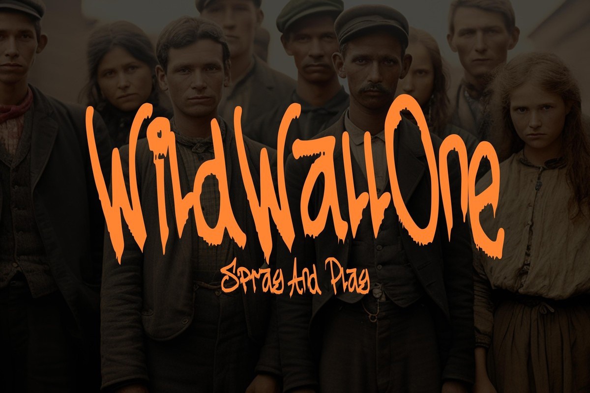 Пример шрифта Wildwallone Regular