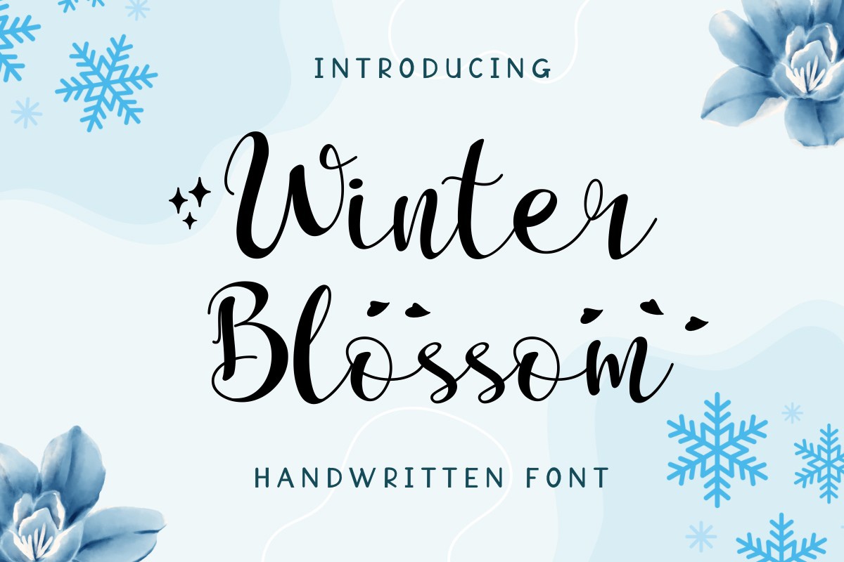 Пример шрифта Winter Blossom Regular