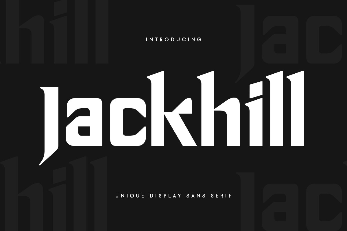 Пример шрифта Jackhill Regular