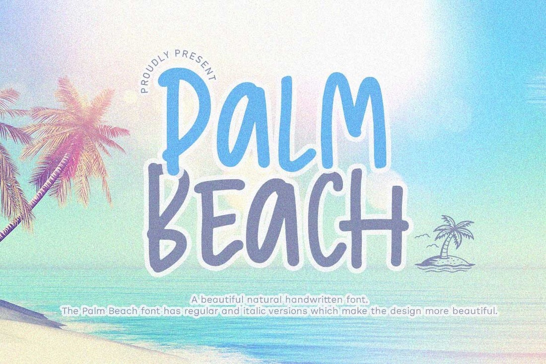 Пример шрифта Palm Beach Regular