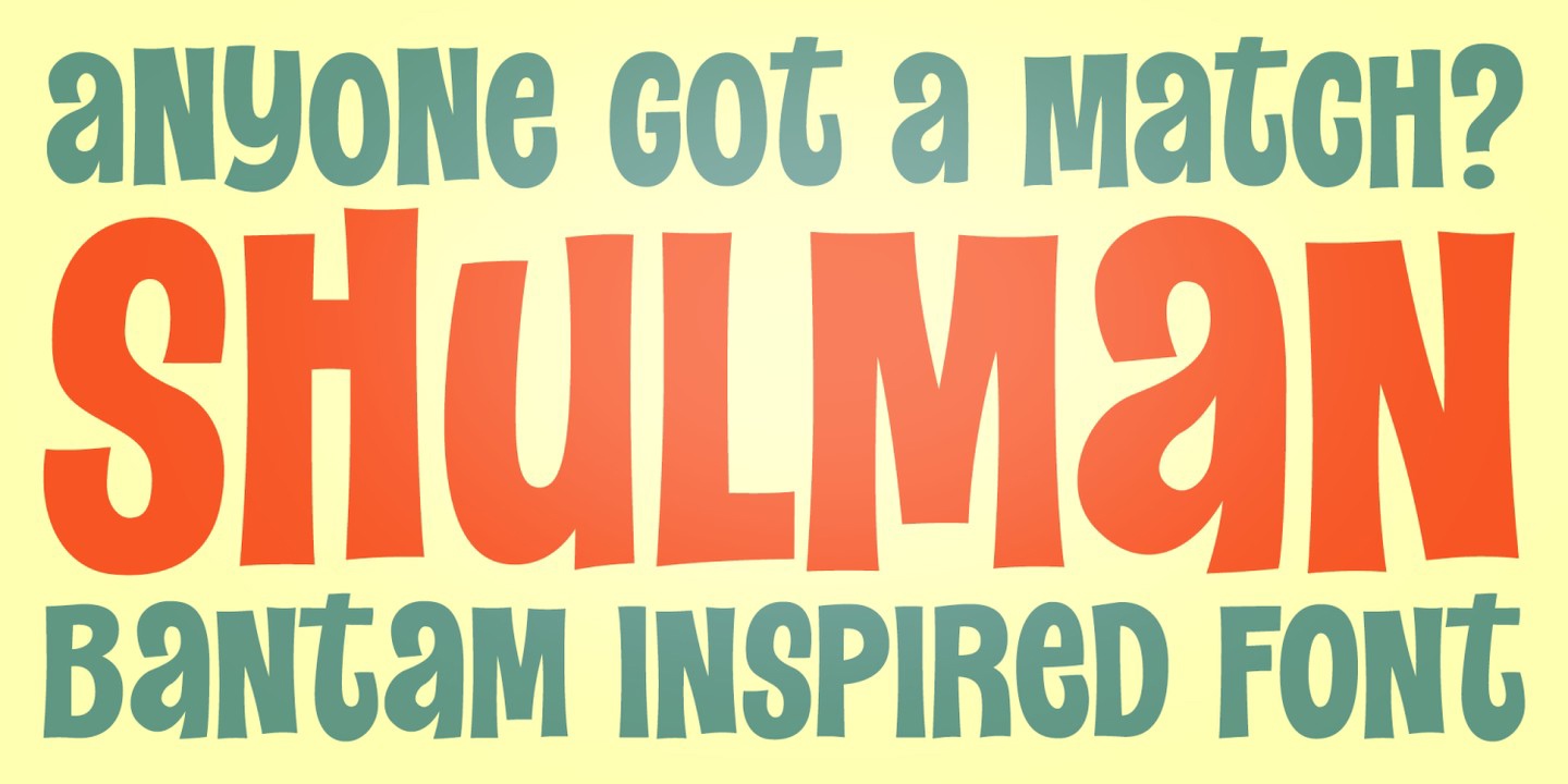 Пример шрифта Shulman PB Regular