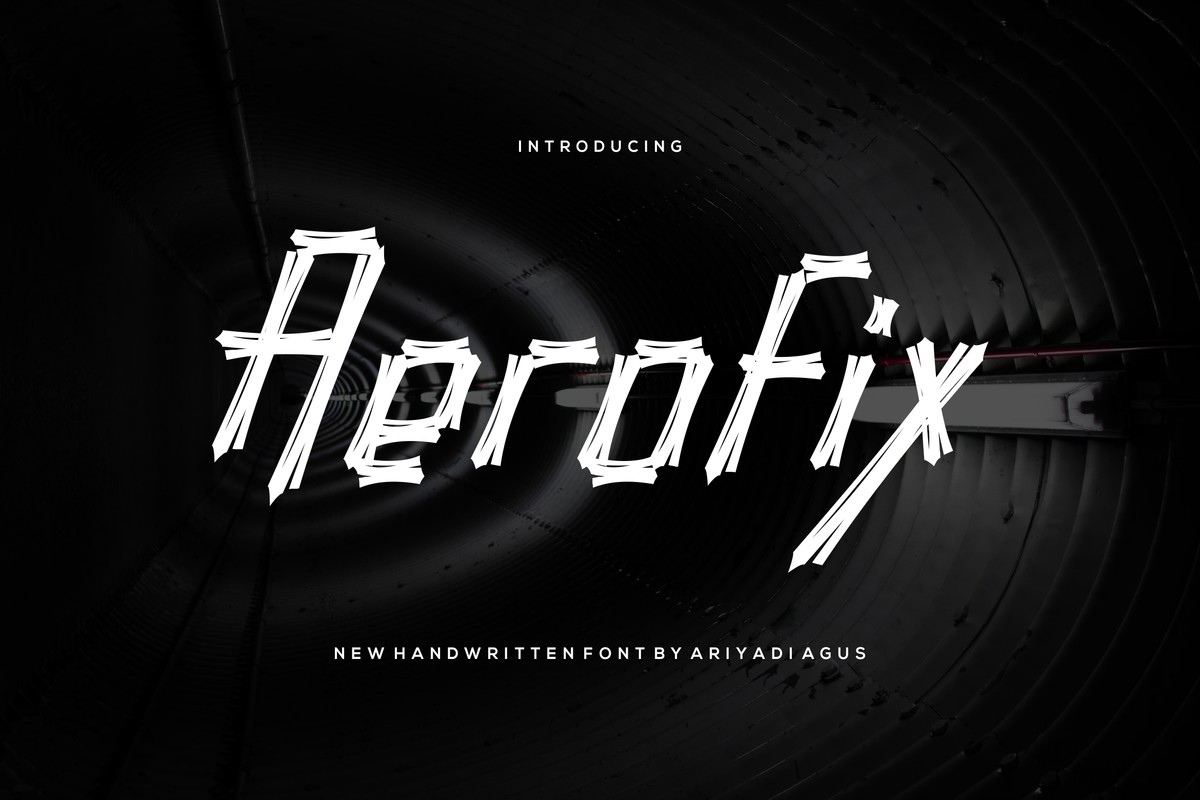 Пример шрифта Aerofix Regular