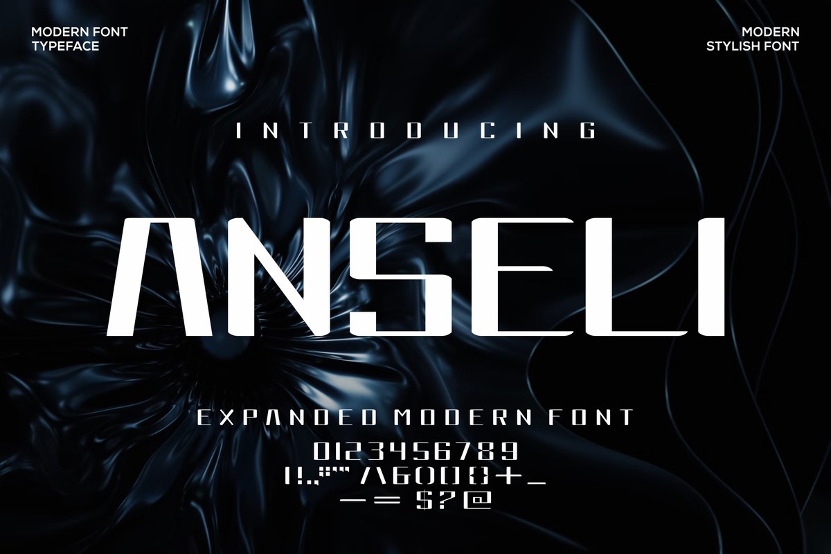 Пример шрифта Anseli Regular