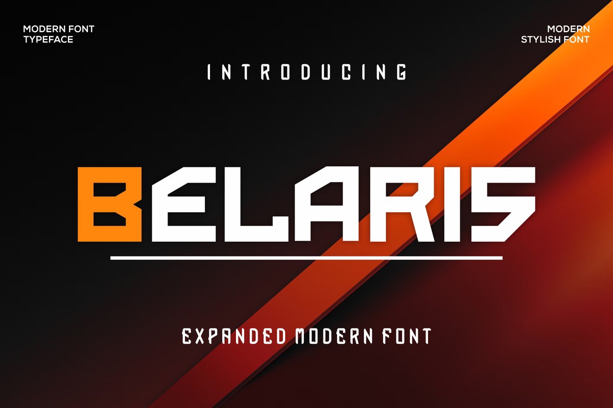 Пример шрифта Belaris Regular