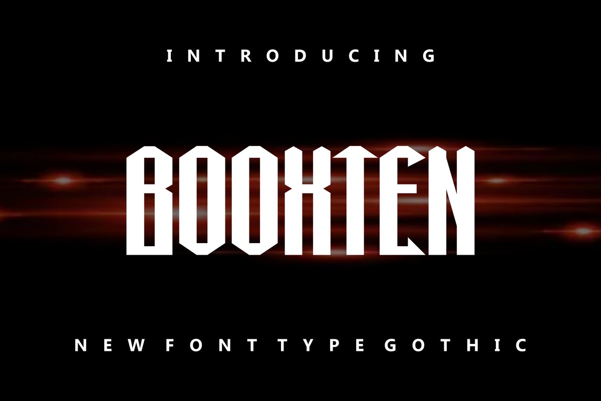 Пример шрифта Booxten Regular