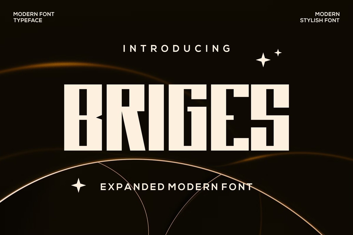Пример шрифта Briges Regular