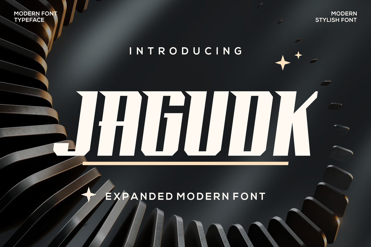 Пример шрифта Jagudk Regular
