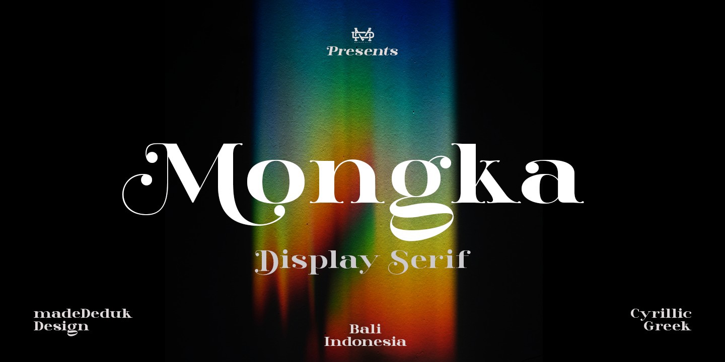 Пример шрифта Mongka Regular