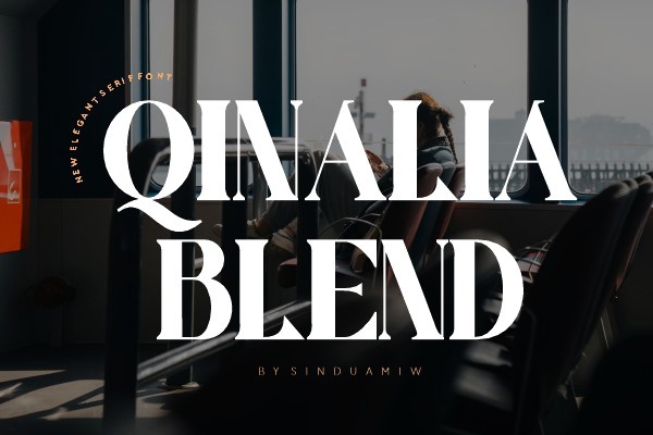Пример шрифта Qinalia Blend Regular