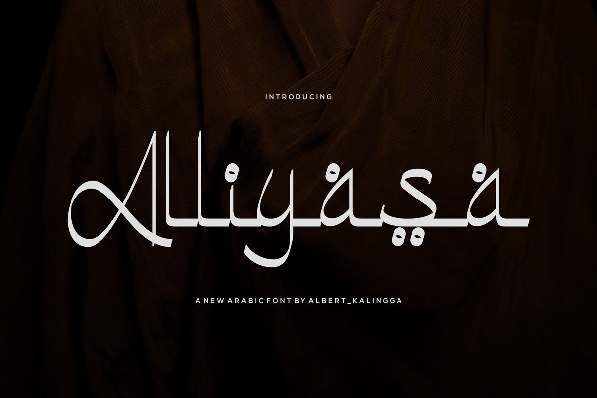Пример шрифта Alliyasa Regular