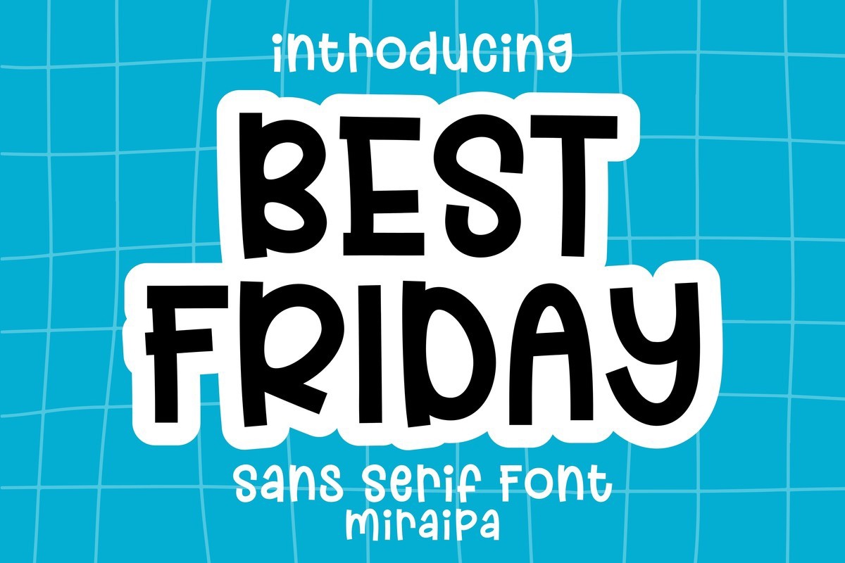 Пример шрифта Best Friday Regular