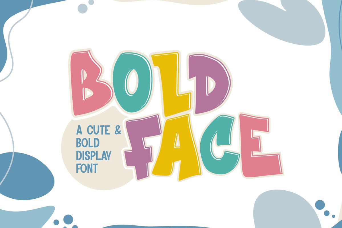 Пример шрифта Boldface Regular