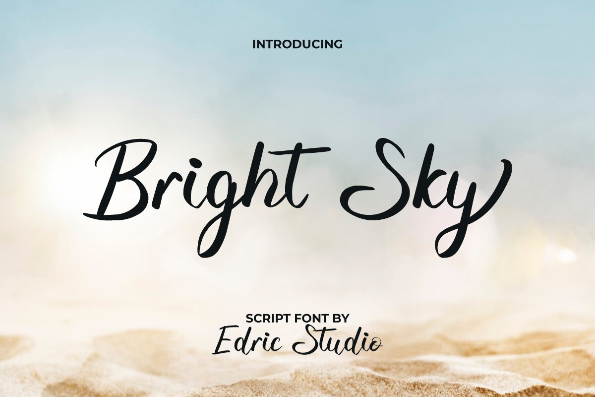 Пример шрифта Bright Sky Regular