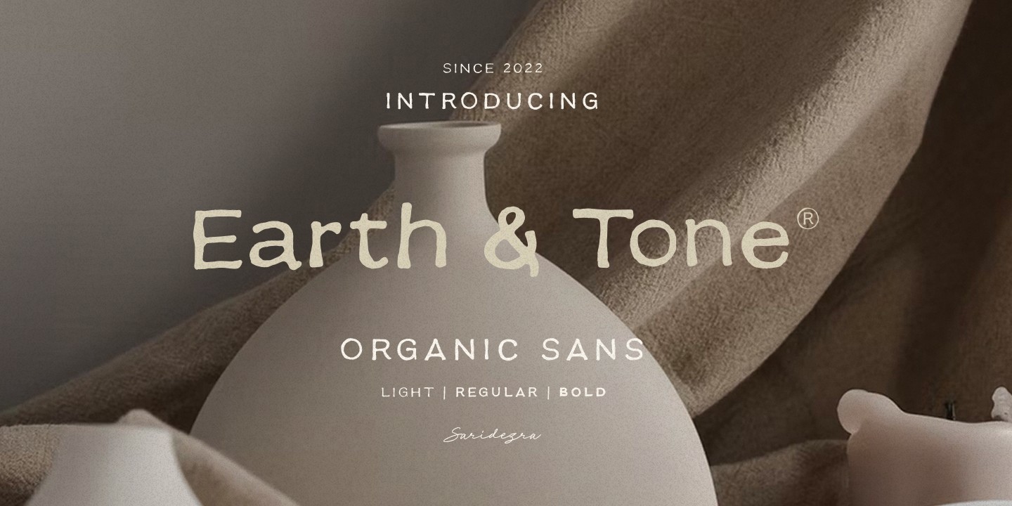 Пример шрифта Earth Tone Bold