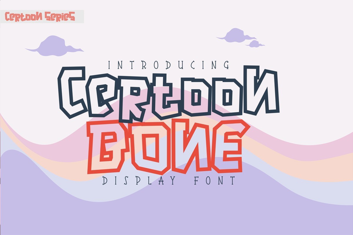 Пример шрифта Certoon Bone Regular