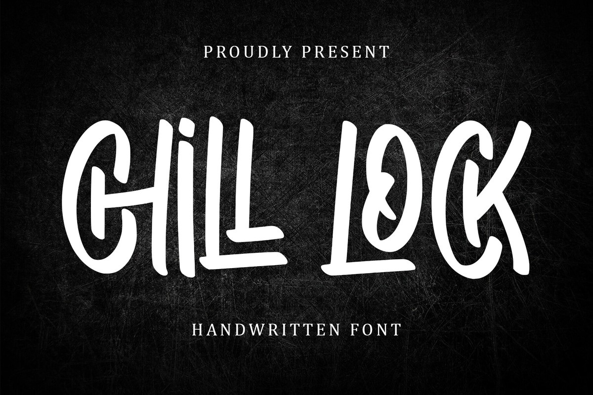Пример шрифта Chill Lock Regular