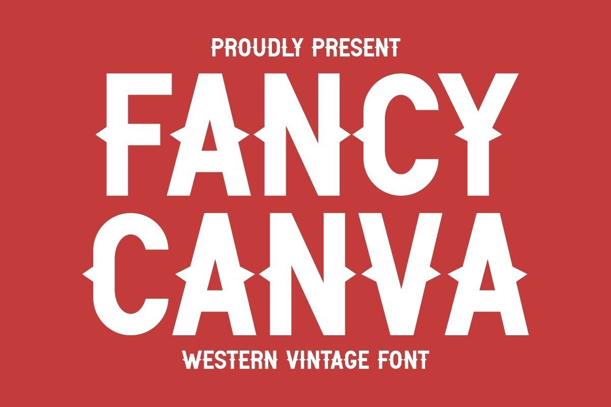 Пример шрифта Fancy Canva Regular