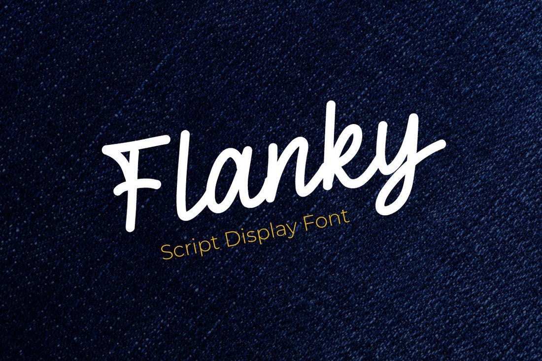 Пример шрифта Flanky Regular