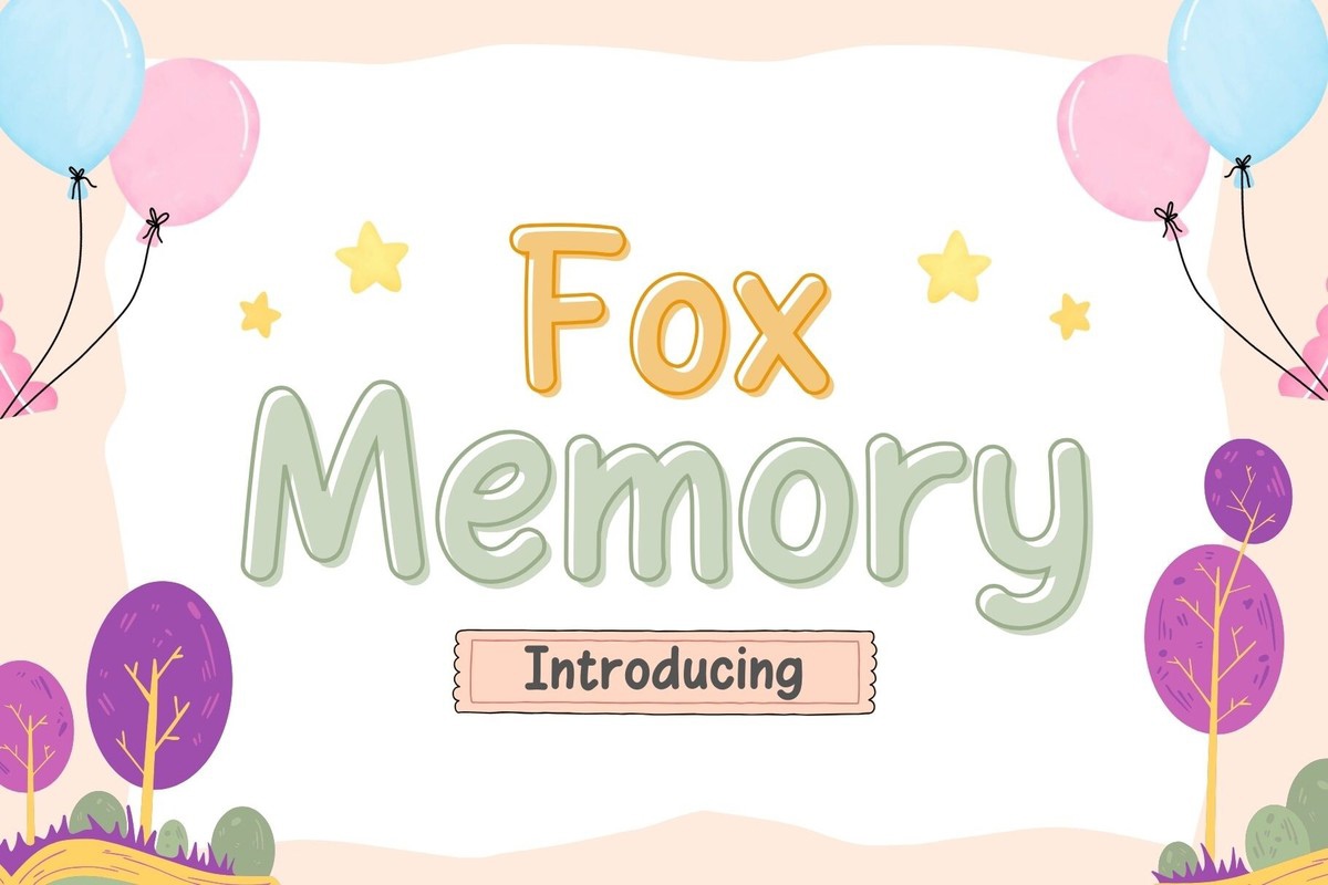 Пример шрифта Fox Memory Regular