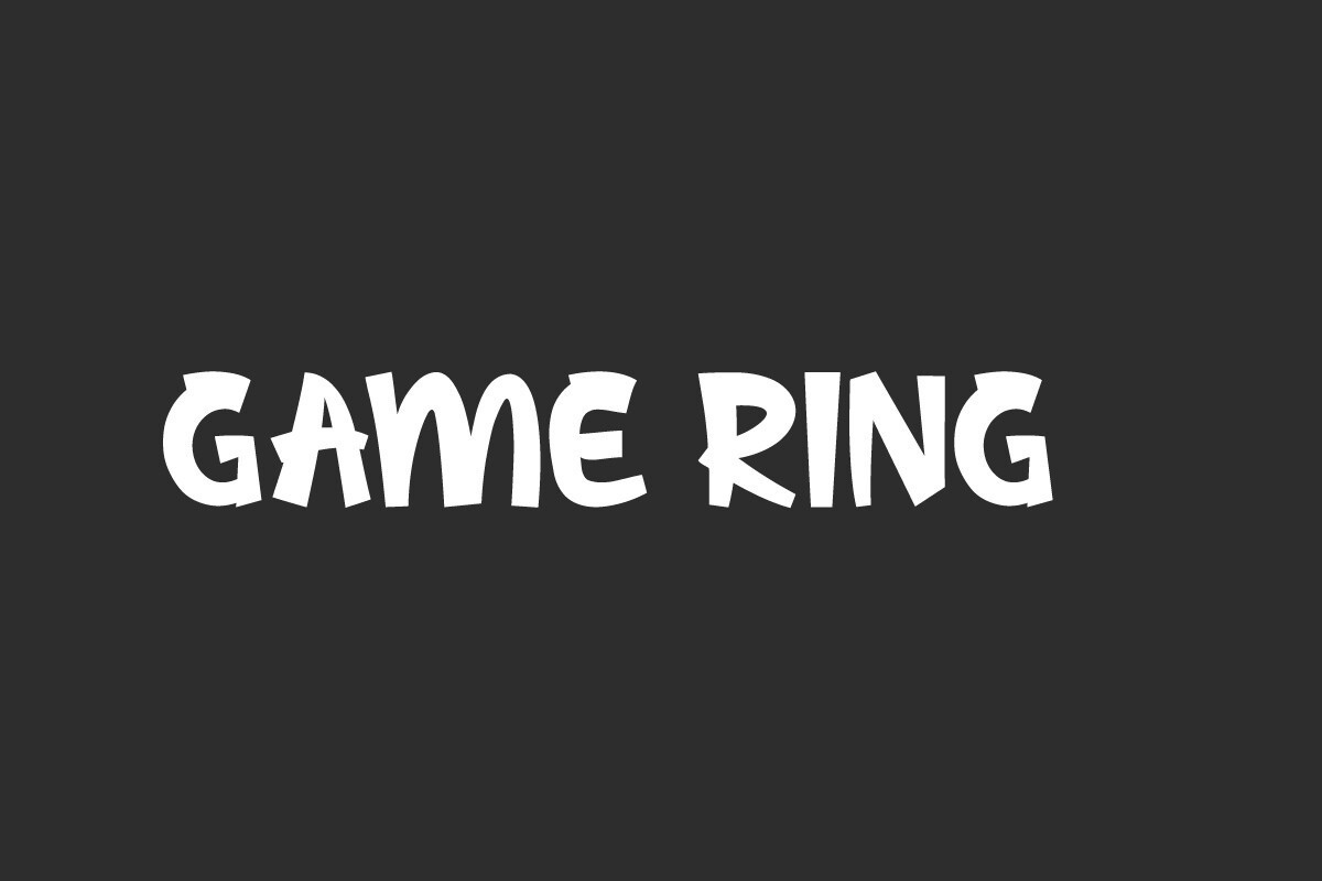 Пример шрифта Game Ring Regular