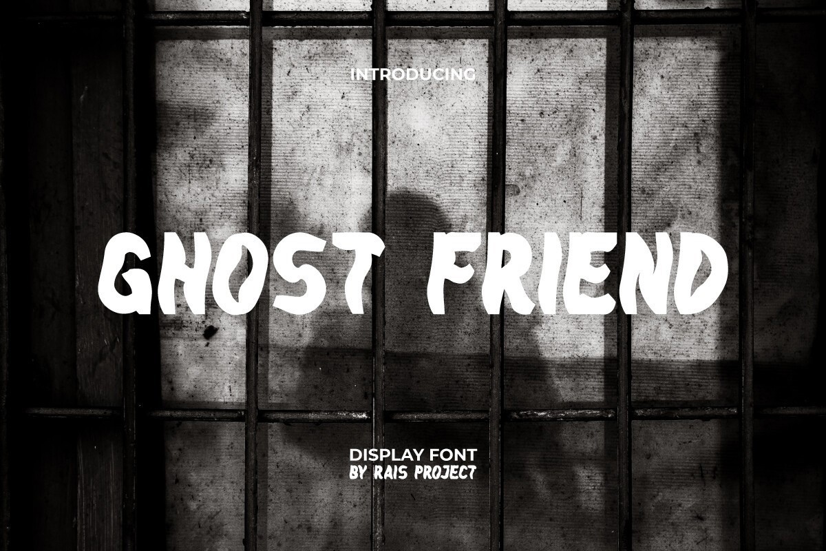 Пример шрифта Ghost Friend Regular