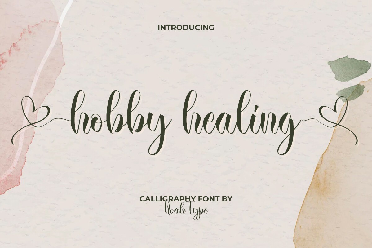Пример шрифта Hobby Healing Regular