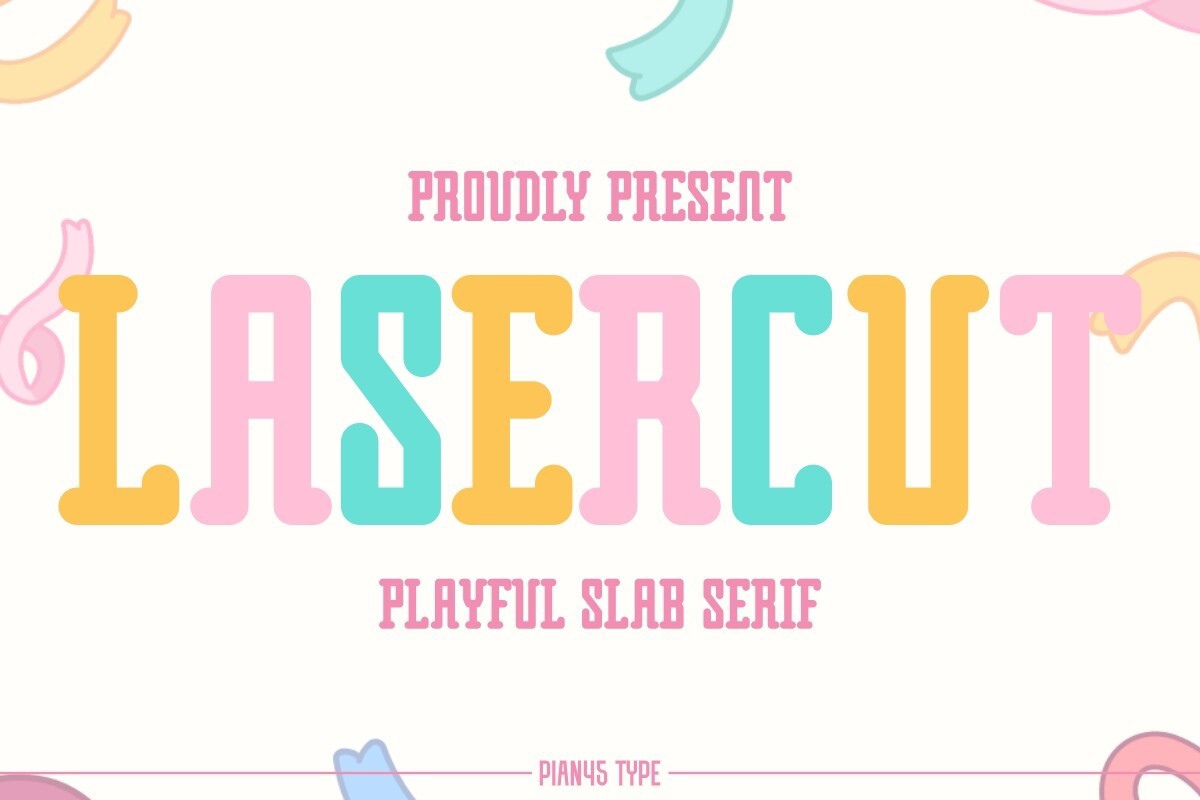 Пример шрифта Lasercut Regular