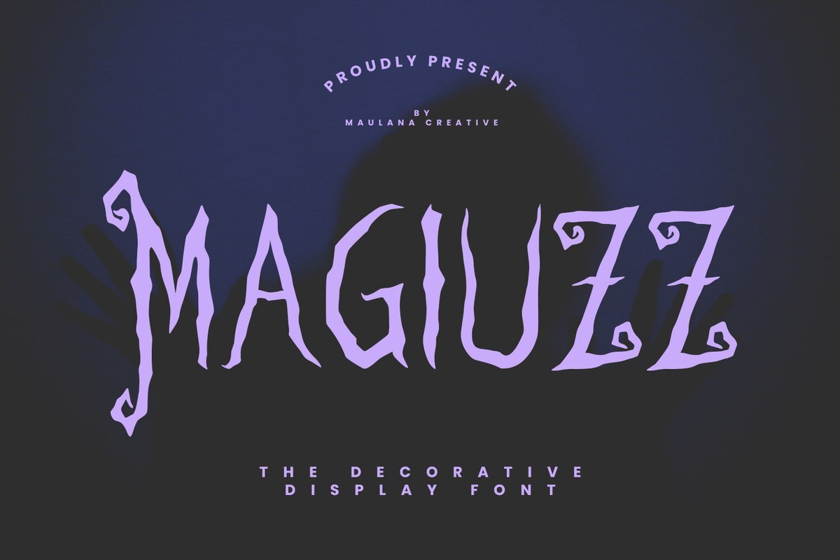 Пример шрифта Magiuzz Regular