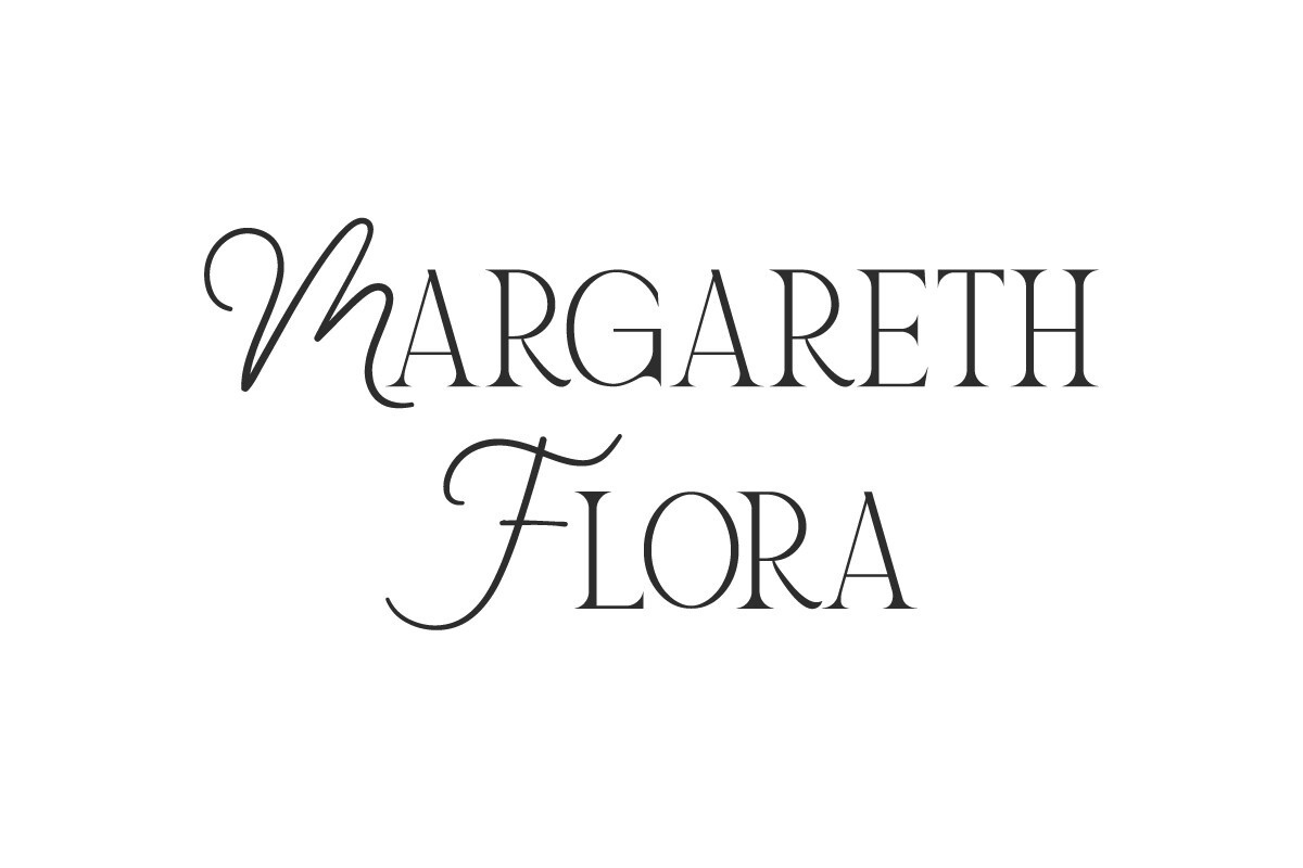 Пример шрифта Margareth Flora Regular