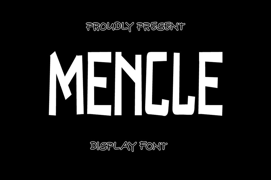 Пример шрифта Mencle Regular