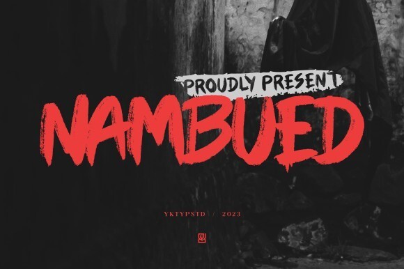 Пример шрифта Nambued Regular