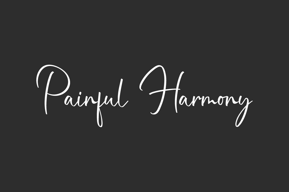 Пример шрифта Painful Harmony Regular