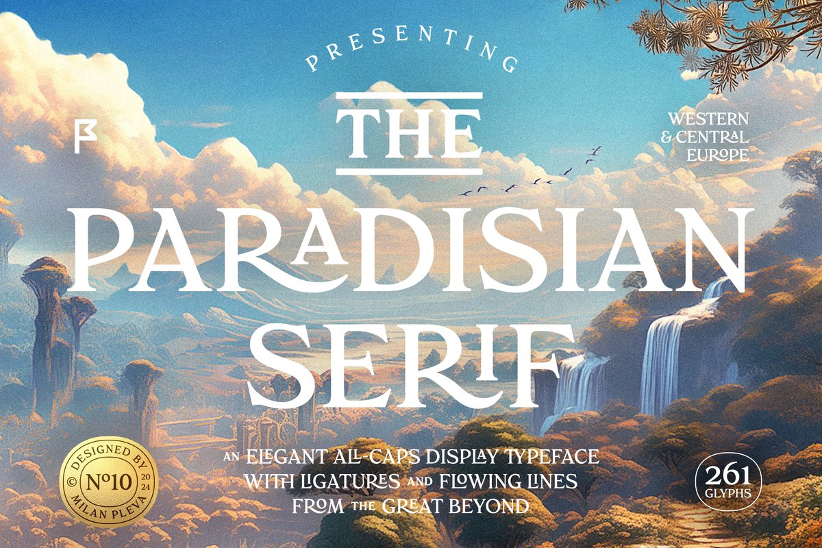 Пример шрифта Paradisian Serif Bold