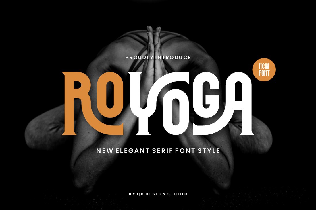Пример шрифта Royoga Regular