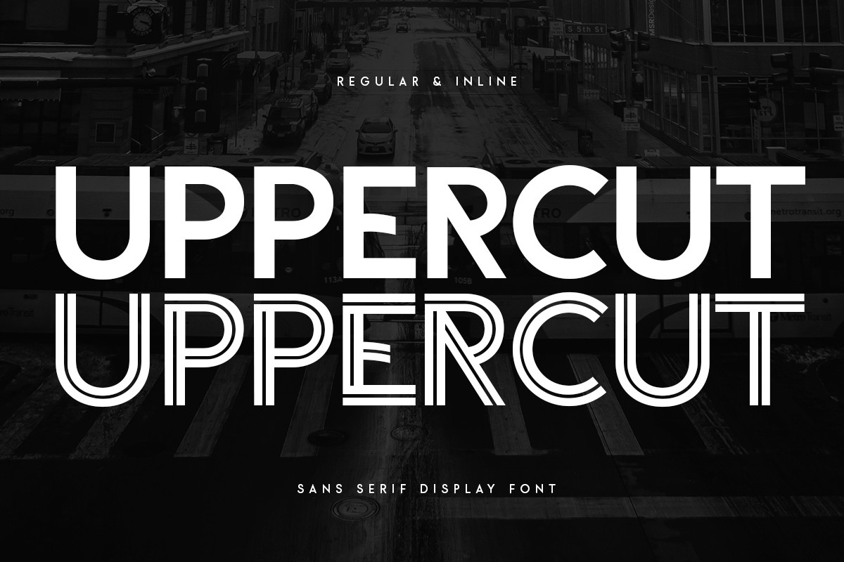 Пример шрифта Uppercut Regular