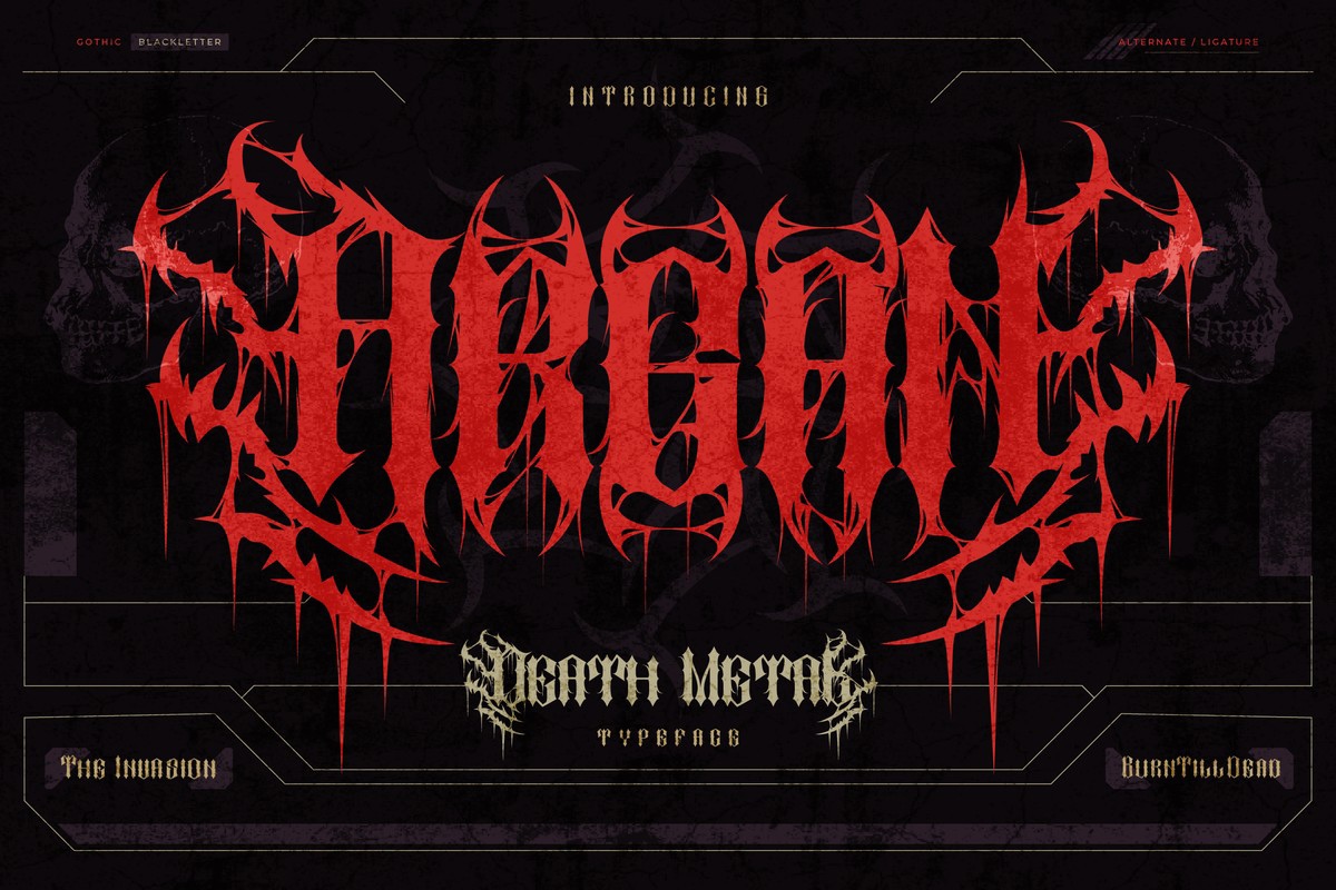 Пример шрифта Argan Regular