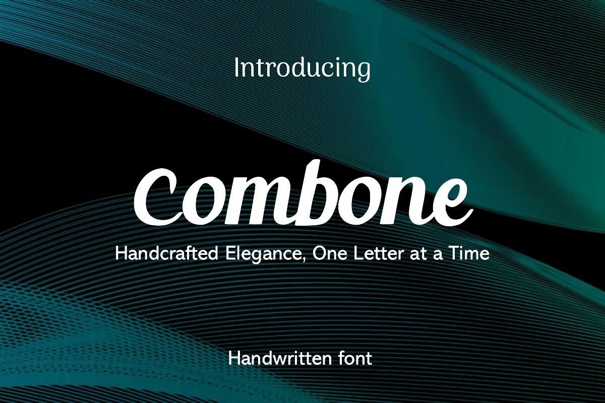 Пример шрифта Combone Handwritten Regular
