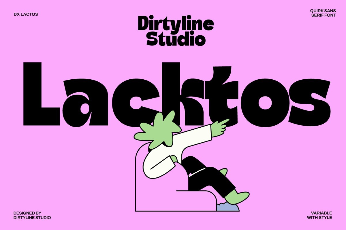 Пример шрифта Dx Lactos Expanded